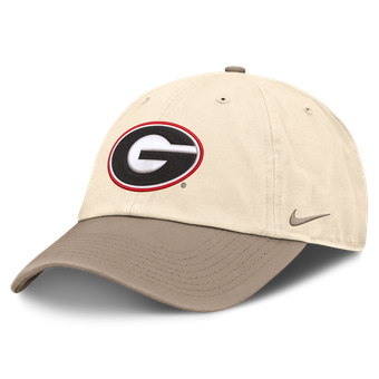 Men's Nike Natural/Khaki Georgia Bulldogs Two-Tone Club Adjustable Hat