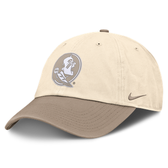 Men's Nike Natural/Khaki Florida State Seminoles Two-Tone Club Adjustable Hat
