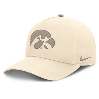 Men's Nike Natural Iowa Hawkeyes Rise Adjustable Hat