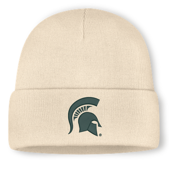 Men's Nike Natural Michigan State Spartans Utility Cuffed Knit Hat