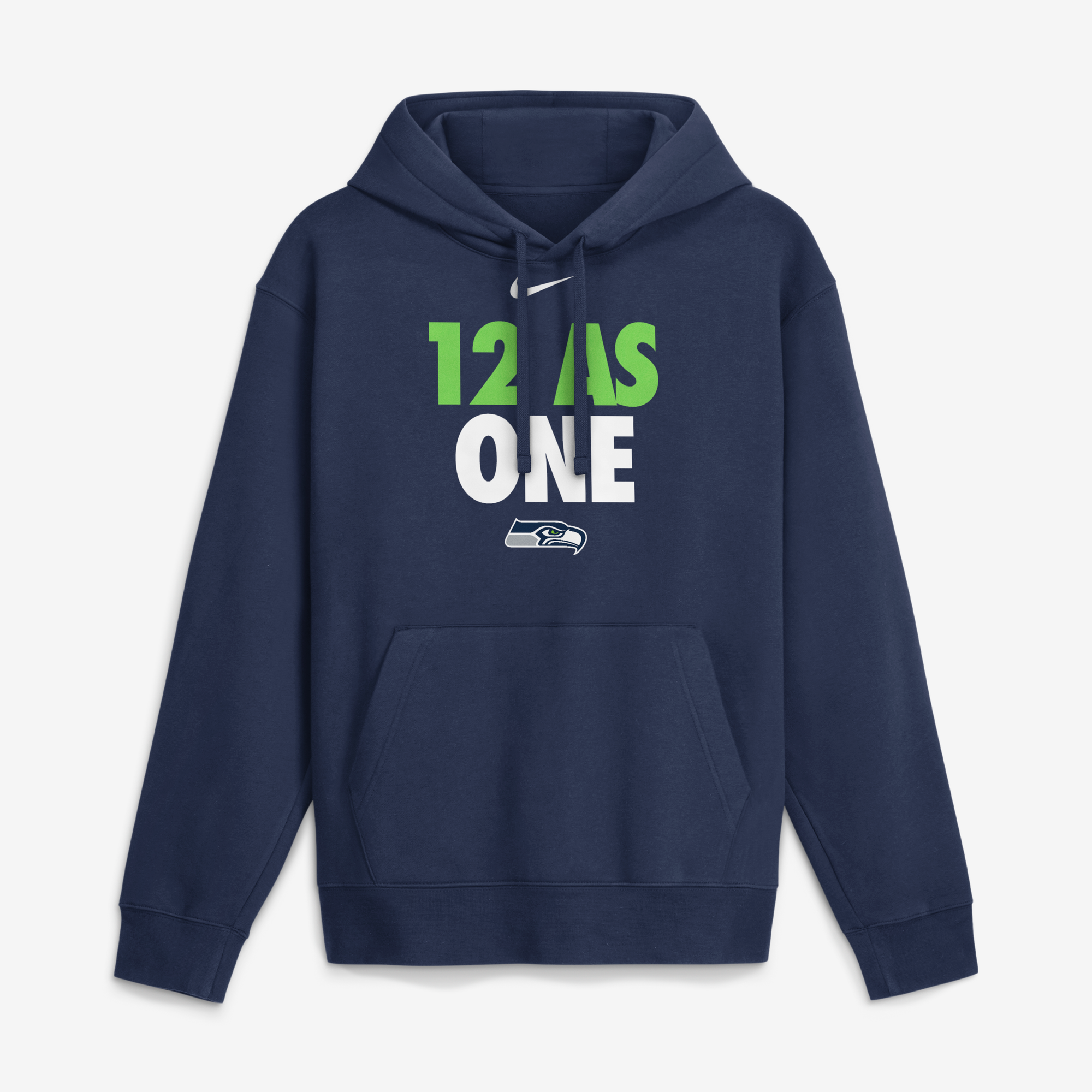 Sweat à capuche Nike Seahawks Seattle 12 As One bleu marine pour homme