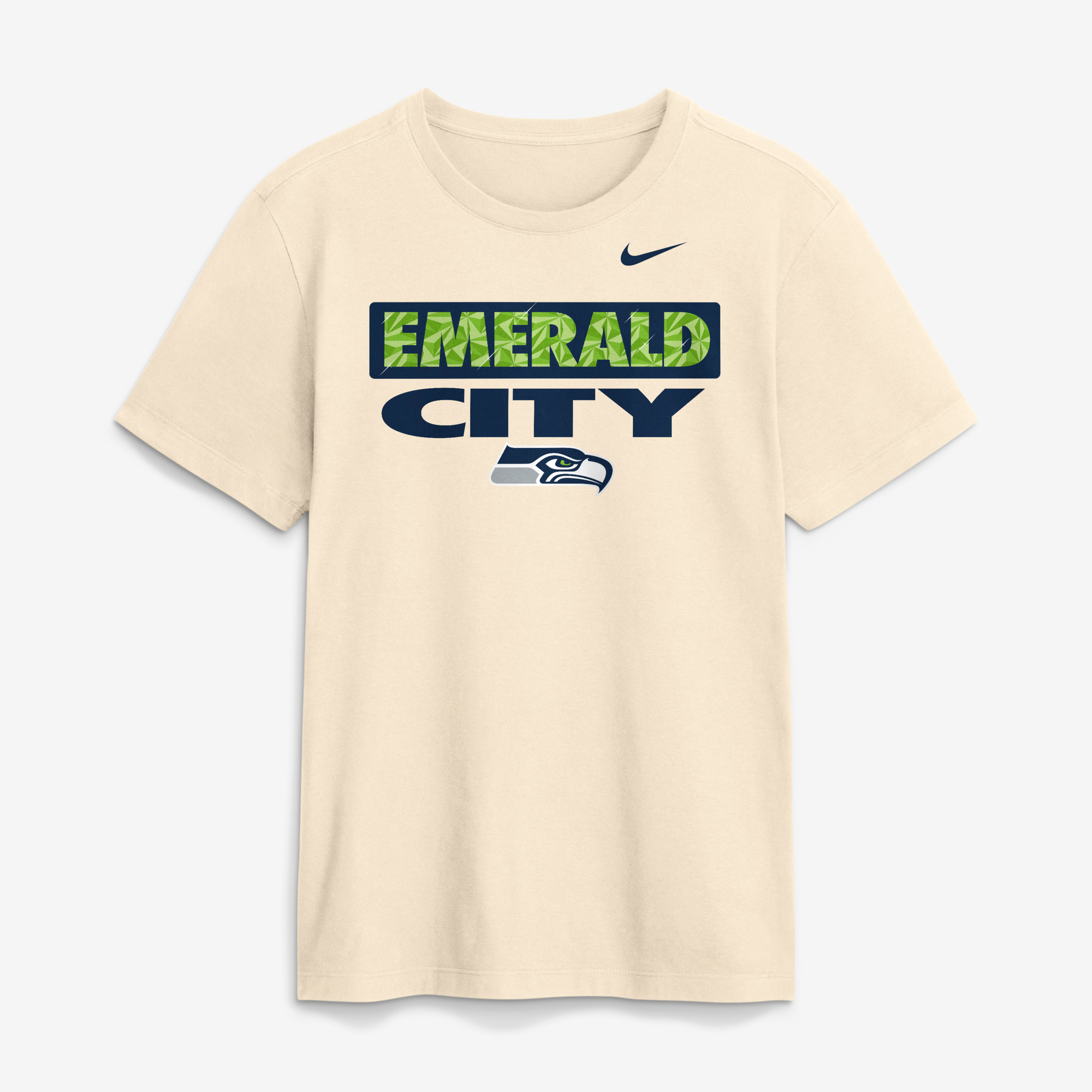Camiseta Nike Natural Seattle Seahawks Emerald City para hombre