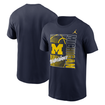 Men's Nike Navy Michigan Wolverines Basketball Refresh T-Shirt