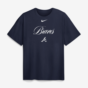 Men's Nike Navy Atlanta Braves 4x Champions Rings Local Max90 T-Shirt