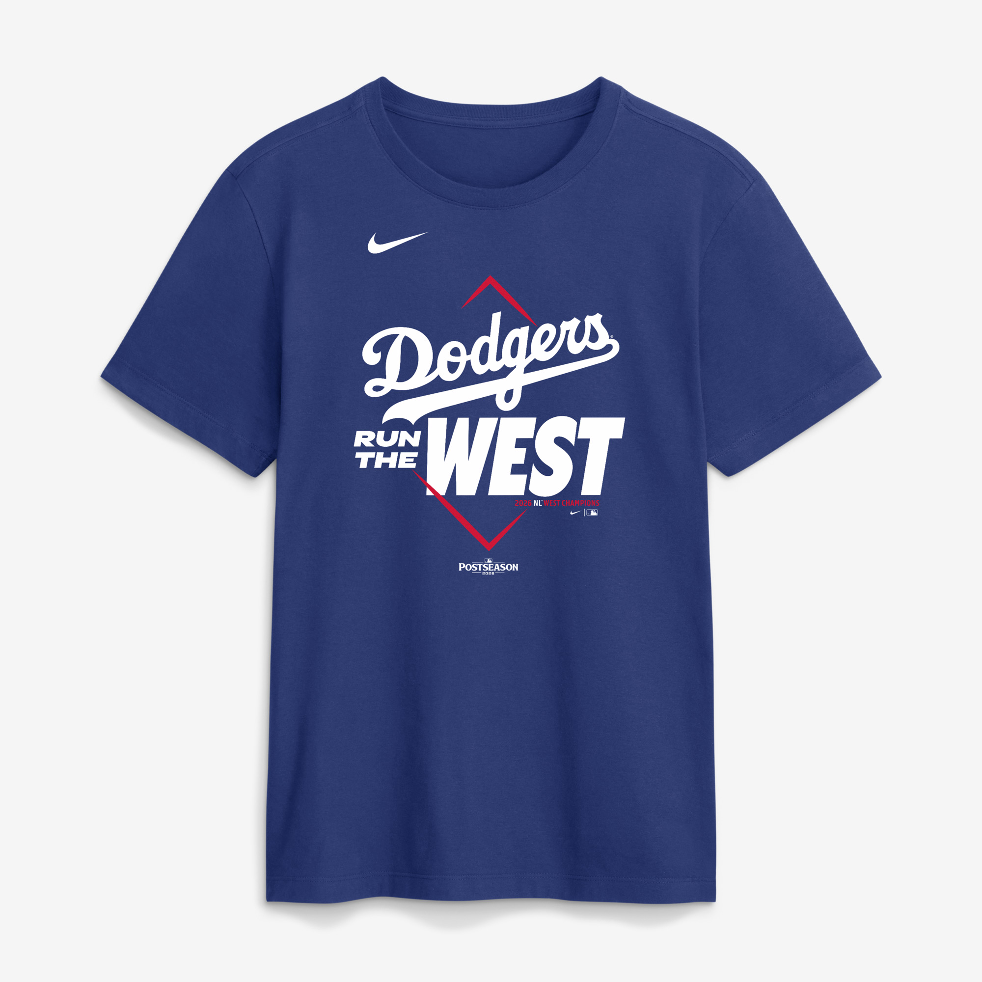 Men's Nike Royal Los Angeles Dodgers 2026 NL West Division Champions T-Shirt
