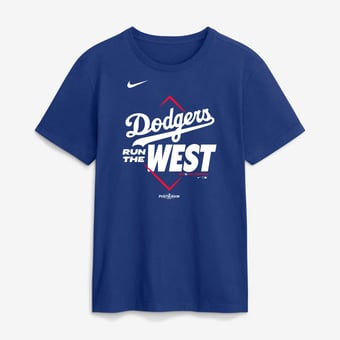 Men's Nike Royal Los Angeles Dodgers 2026 NL West Division Champions T-Shirt