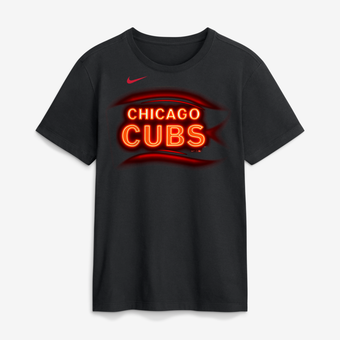 Men's Nike  Black Chicago Cubs Local T-Shirt