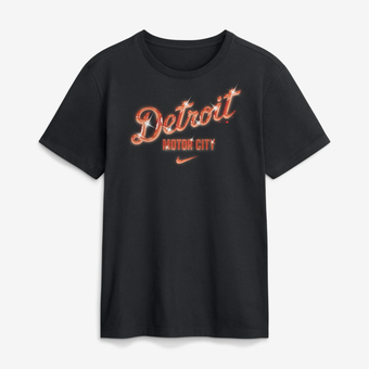 Men's Nike  Black Detroit Tigers Local T-Shirt