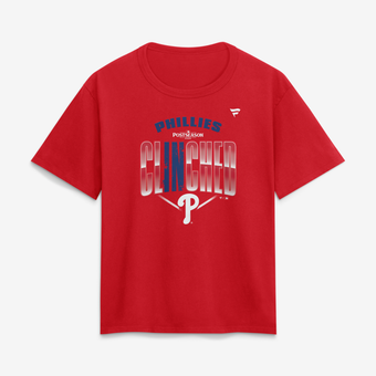 Women's Fanatics Red Philadelphia Phillies 2026 MLB Postseason Locker Room T-Shirt