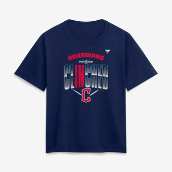 Women's Fanatics Navy Cleveland Guardians 2026 MLB Postseason Locker Room T-Shirt