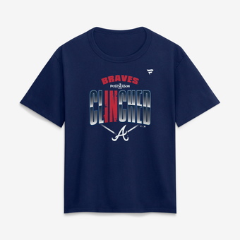 Women's Fanatics Navy Atlanta Braves 2026 MLB Postseason Locker Room T-Shirt