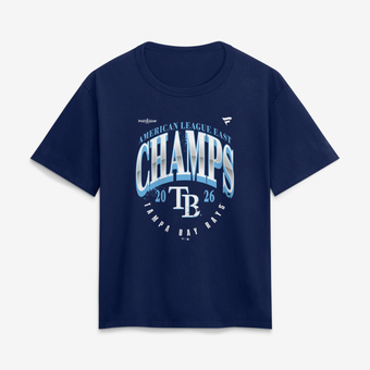 Women's Fanatics Navy Tampa Bay Rays 2026 AL East Division Champions Locker Room T-Shirt