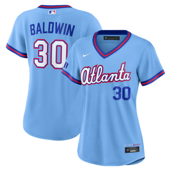 Women's Nike Drake Baldwin Powder Blue Atlanta Braves 2026 City Connect Stadium Jersey
