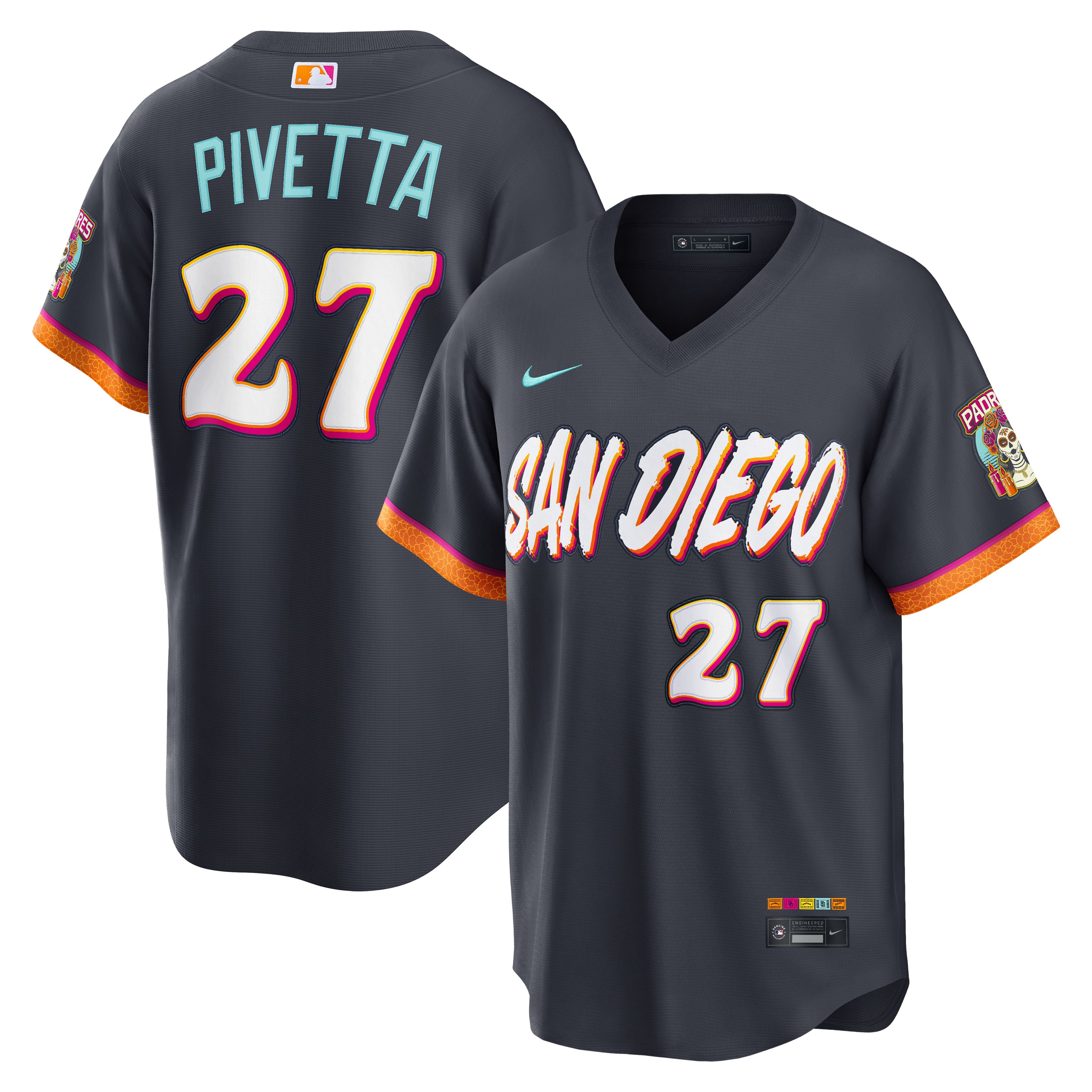 Men's Nike Nick Pivetta Obsidian San Diego Padres 2026 City Connect Stadium Jersey