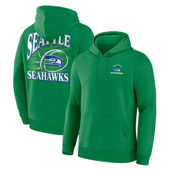 Men's Fanatics Apple Green Seattle Seahawks Classic Scribble Legacy Fleece Hoodie