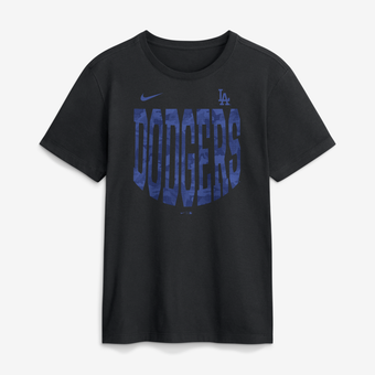 Men's Nike  Black Los Angeles Dodgers Camo Velocity Victor T-Shirt