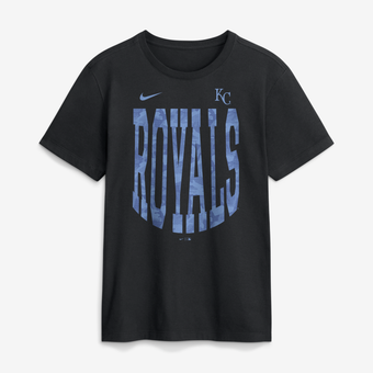 Men's Nike  Black Kansas City Royals Camo Velocity Victor T-Shirt