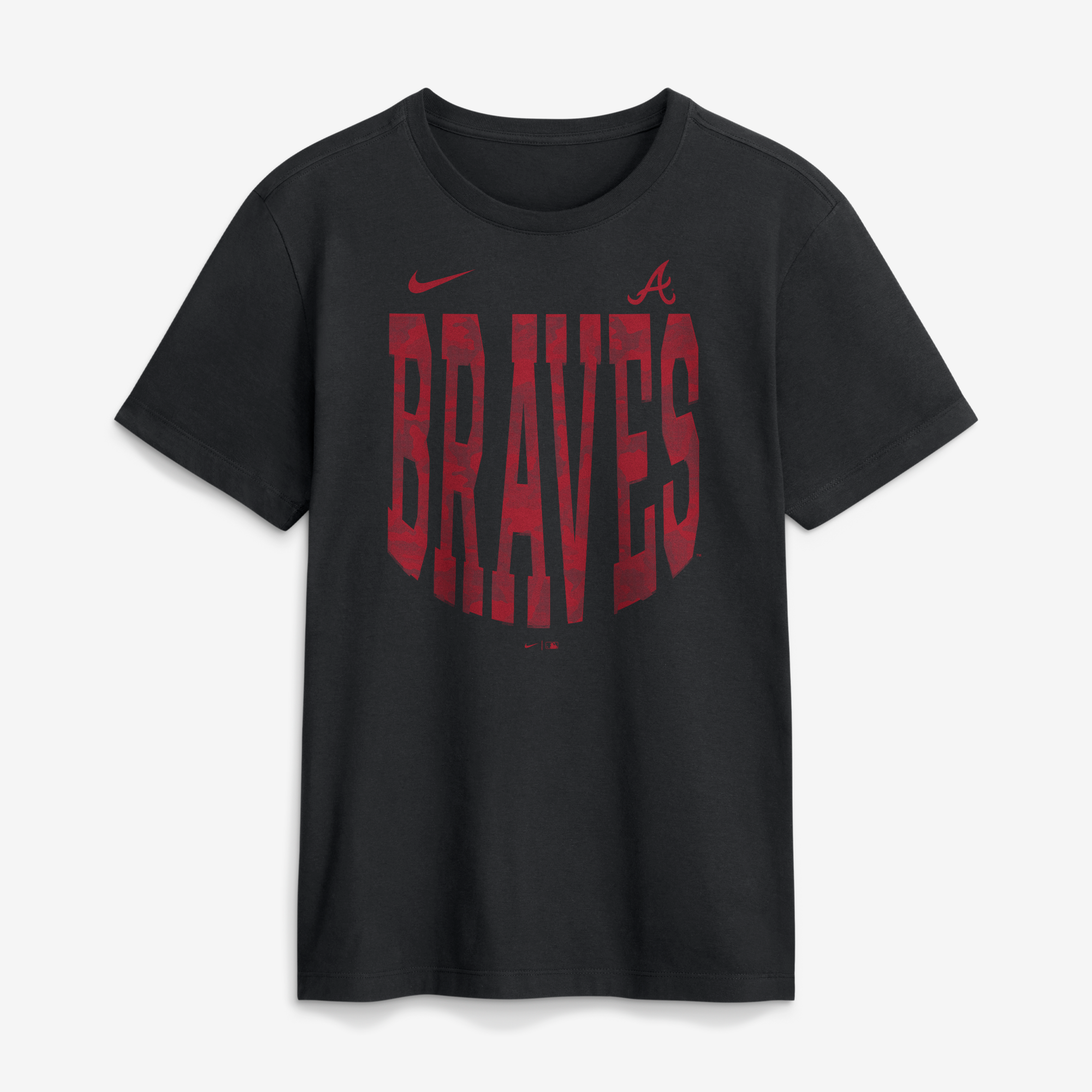 Men's Nike  Black Atlanta Braves Camo Velocity Victor T-Shirt