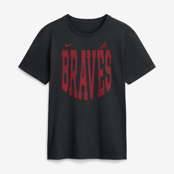 Men's Nike  Black Atlanta Braves Camo Velocity Victor T-Shirt