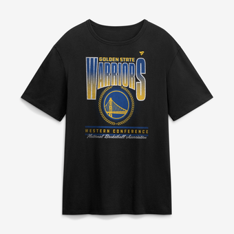 Men's Fanatics Black Golden State Warriors Oversized Graphics Swish T-Shirt