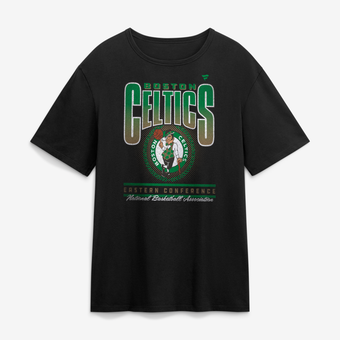 Men's Fanatics Black Boston Celtics Oversized Graphics Swish T-Shirt
