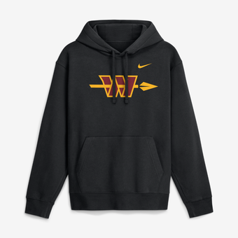 Men's Nike Black Washington Commanders Franchise Focus Club Fleece Hoodie