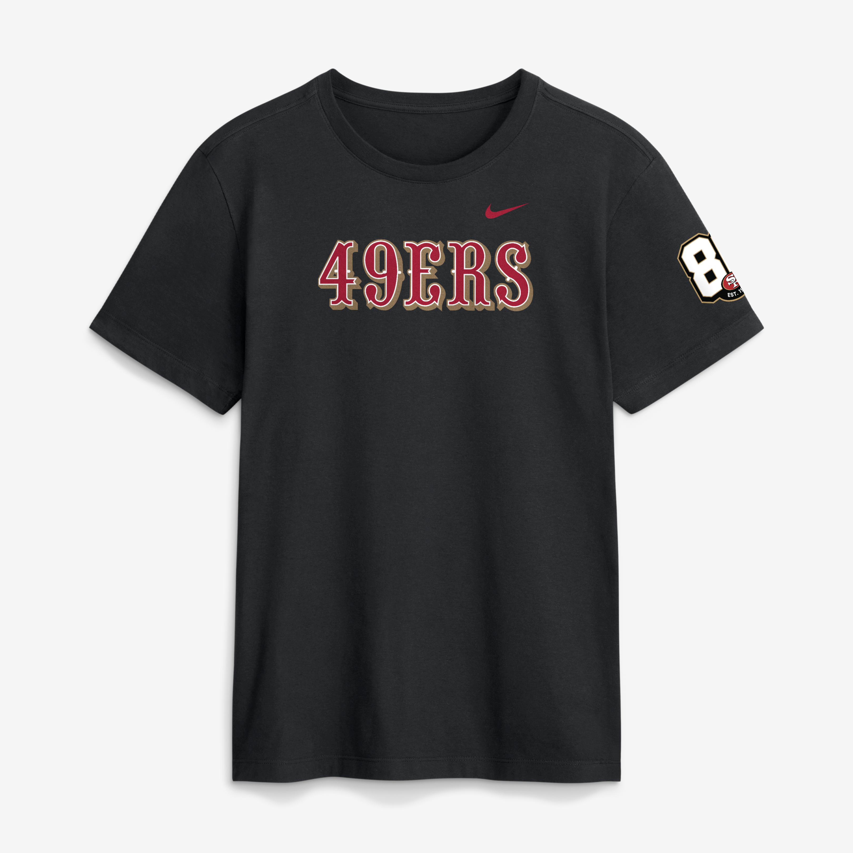 Men's Nike Black San Francisco 49ers 80th Anniversary Goal Line Stand T-Shirt