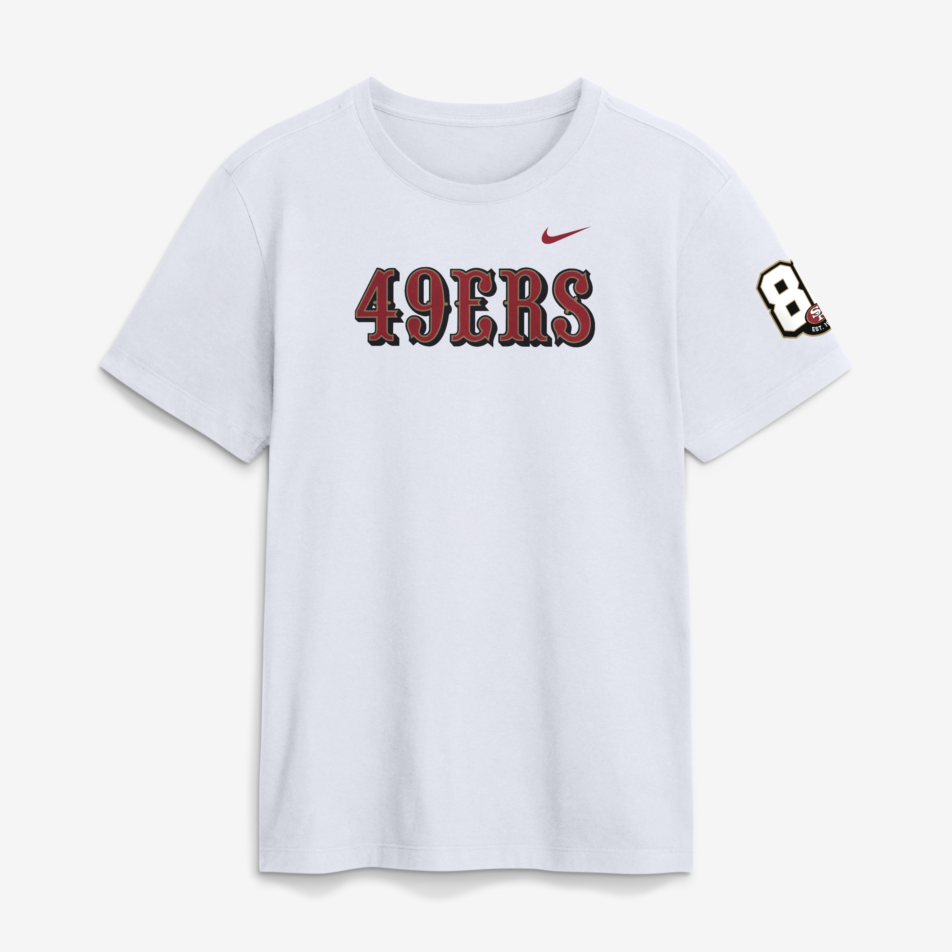 Men's Nike White San Francisco 49ers 80th Anniversary Goal Line Stand T-Shirt