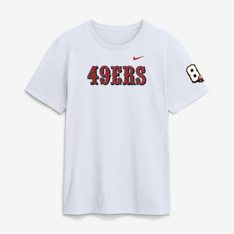 Men's Nike White San Francisco 49ers 80th Anniversary Goal Line Stand T-Shirt