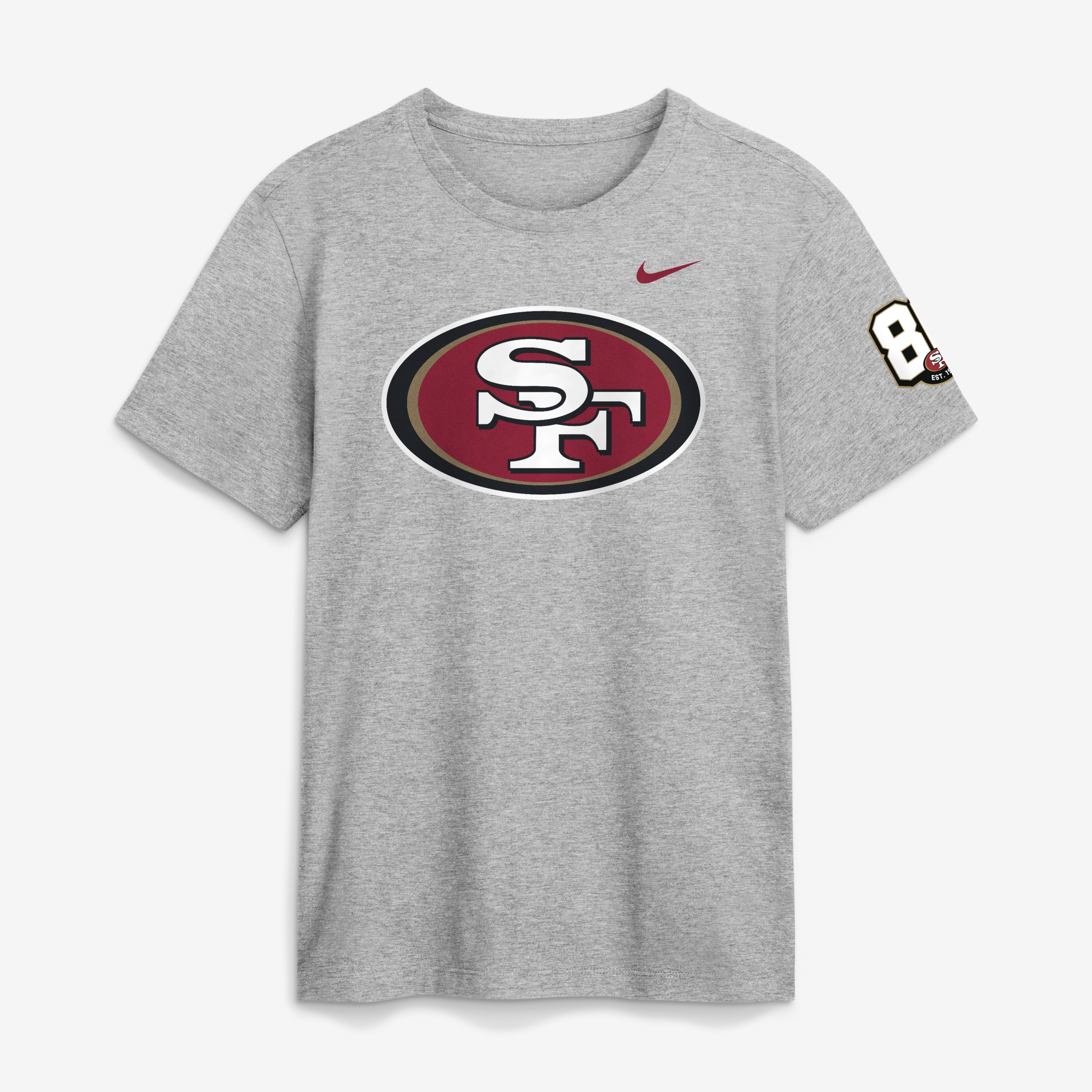 Men's Nike Heather Gray San Francisco 49ers 80th Anniversary Sunday Showdown T-Shirt