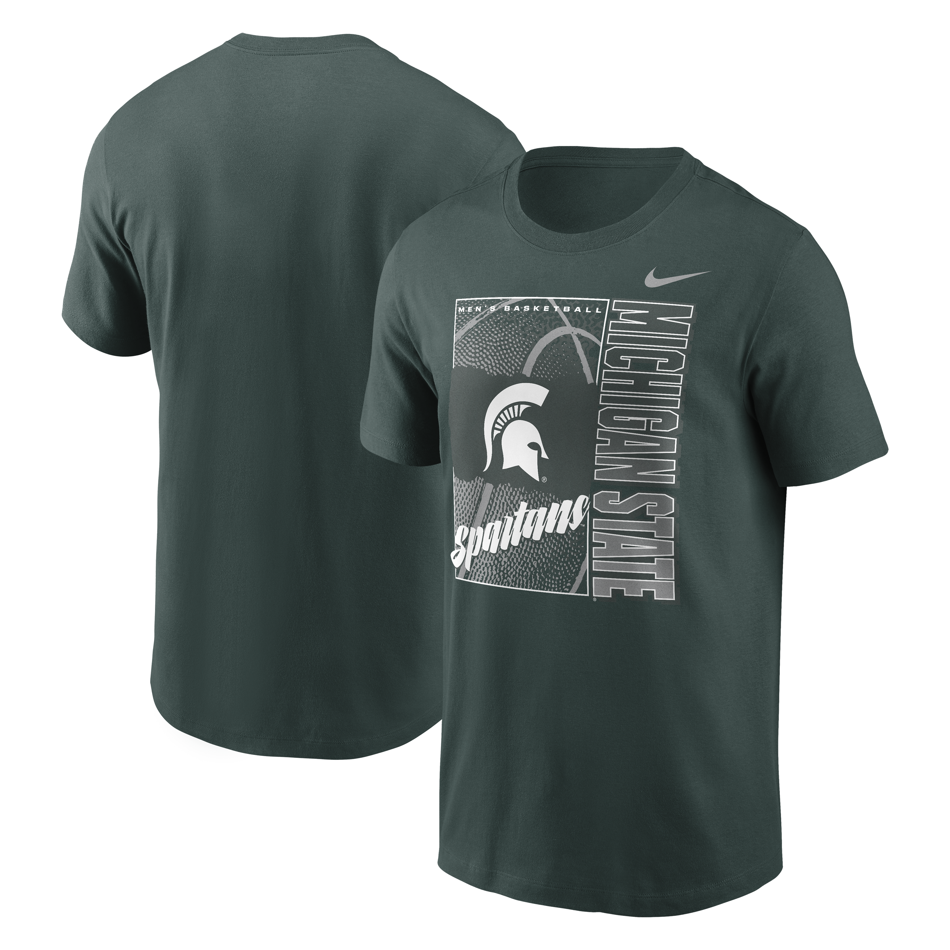 Men's Nike Green Michigan State Spartans Basketball Refresh T-Shirt