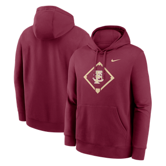 Men's Nike Garnet Florida State Seminoles Baseball Vintage Alt Club Hoodie