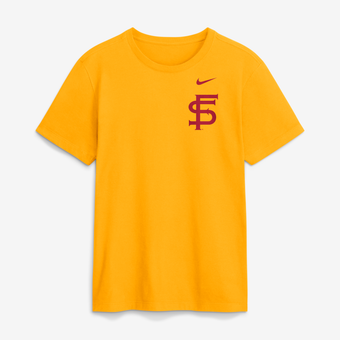 Men's Nike Gold Florida State Seminoles Baseball Vintage Logo T-Shirt