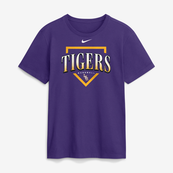 Men's Nike Purple LSU Tigers Baseball Club T-Shirt