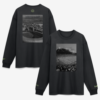 Men's Nike Black Oregon Ducks Origin of Speed Max90 Long Sleeve T-Shirt