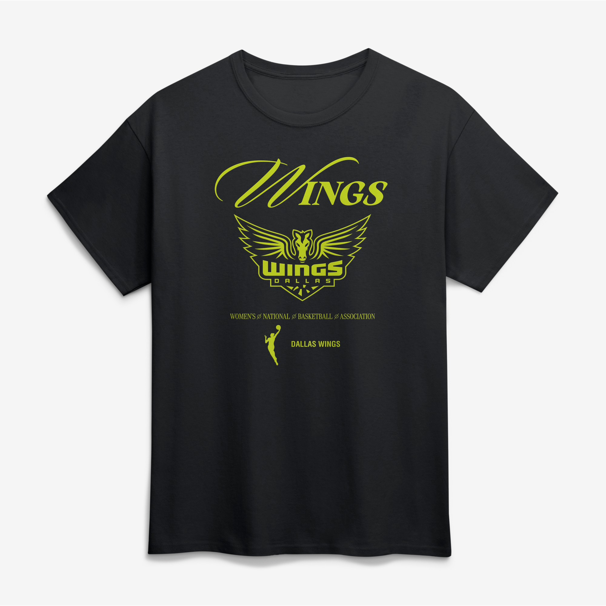Unisex Logo Athletic Black Dallas Wings In Motion T-Shirt