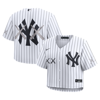 Women's Nike x KAWS White New York Yankees Cropped Replica Jersey