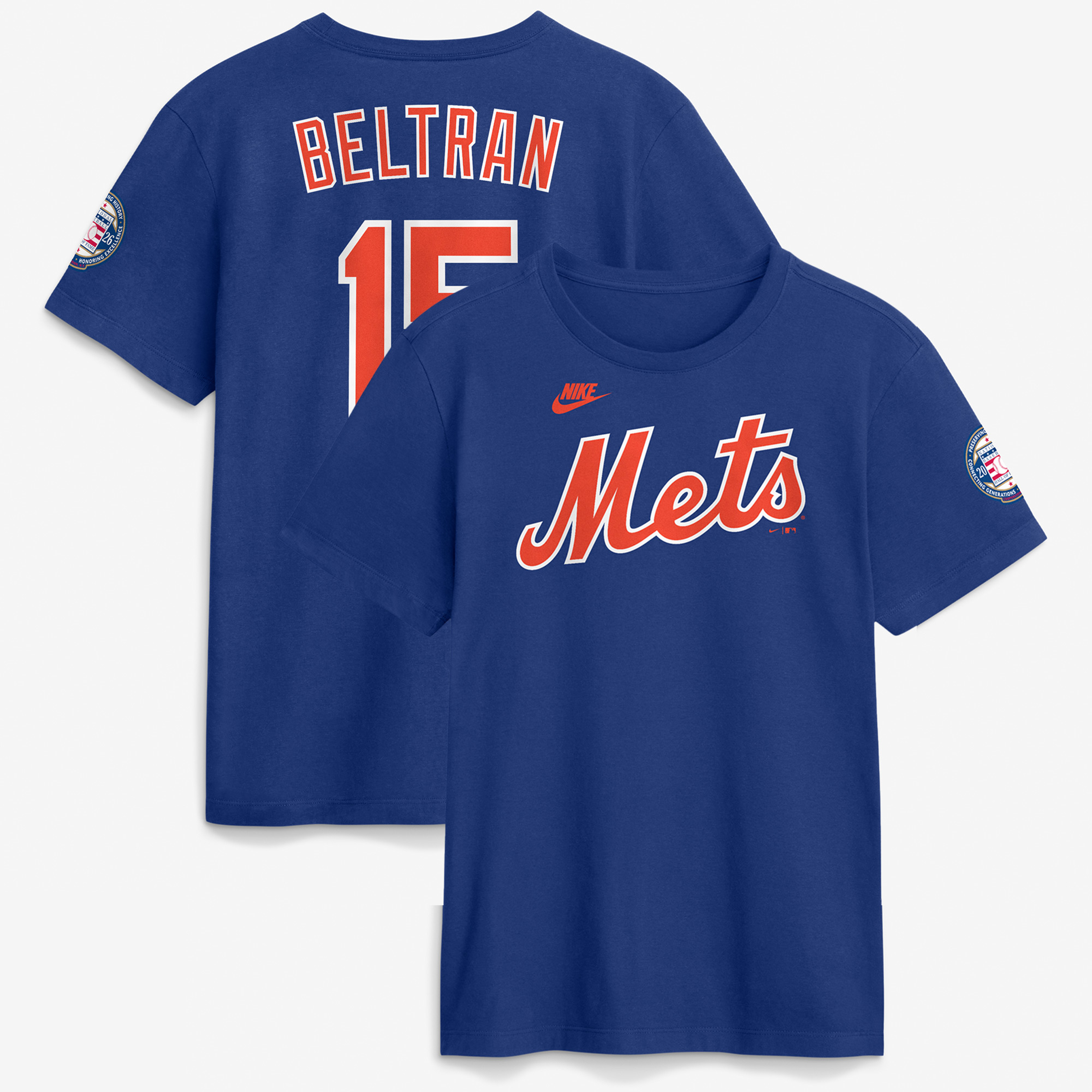 Men's Nike Carlos Beltran Royal New York Mets National Baseball Hall of Fame Class of 2026 Name & Number T-Shirt