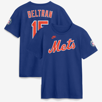 Men's Nike Carlos Beltran Royal New York Mets National Baseball Hall of Fame Class of 2026 Name & Number T-Shirt