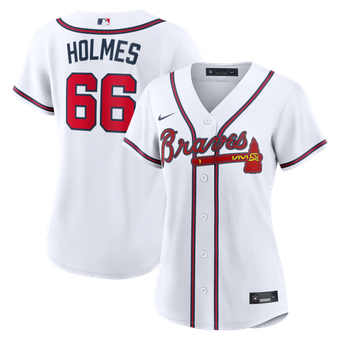 Women's Nike Grant Holmes White Atlanta Braves Home Replica Jersey