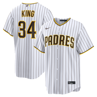 Men's Nike Michael King White San Diego Padres Home Replica Jersey