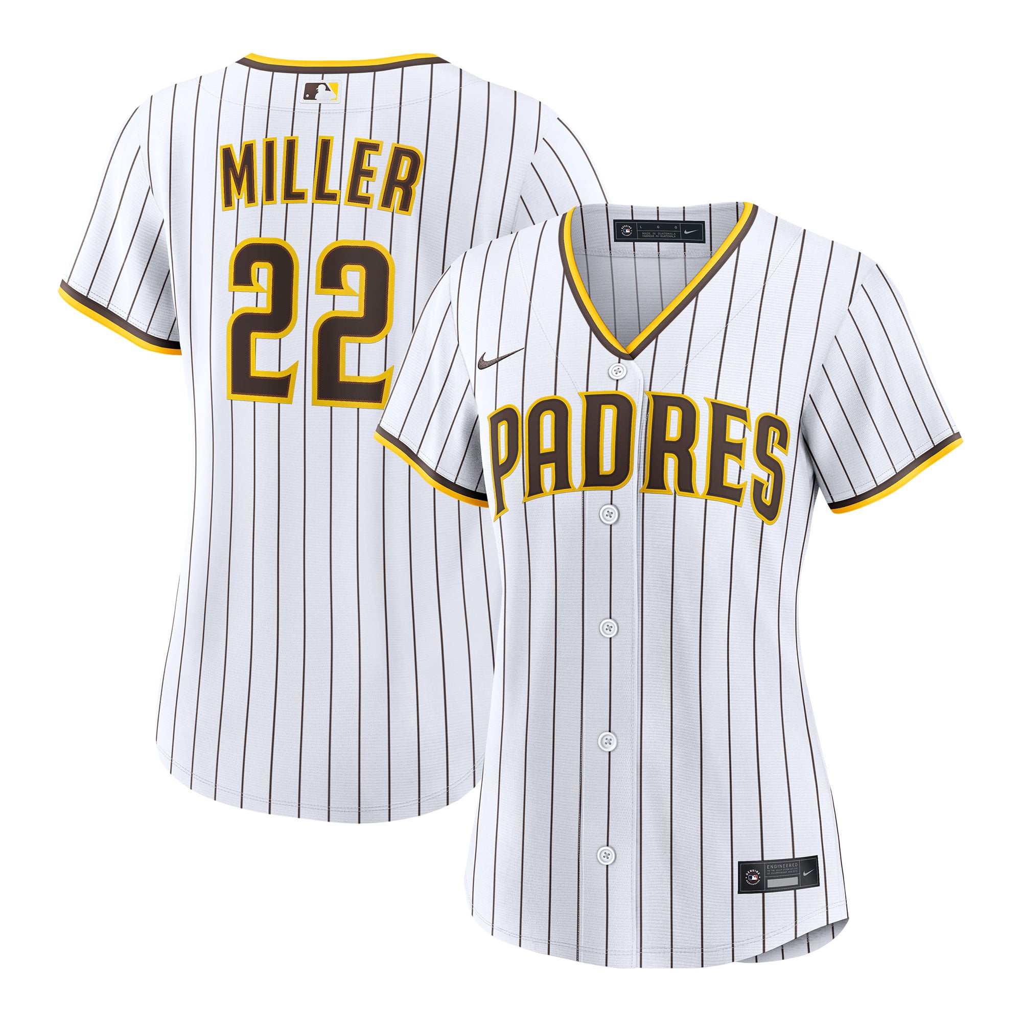 Women's Nike Mason Miller White San Diego Padres Home Replica Jersey