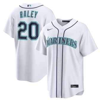 Men's Nike Luke Raley White Seattle Mariners Home Replica Jersey