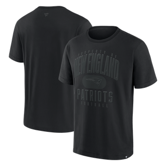 Men's Fanatics Black New England Patriots Black Out Heavyweight T-Shirt