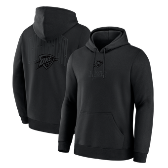 Men's Fanatics Oklahoma City Thunder Black Out Hoodie