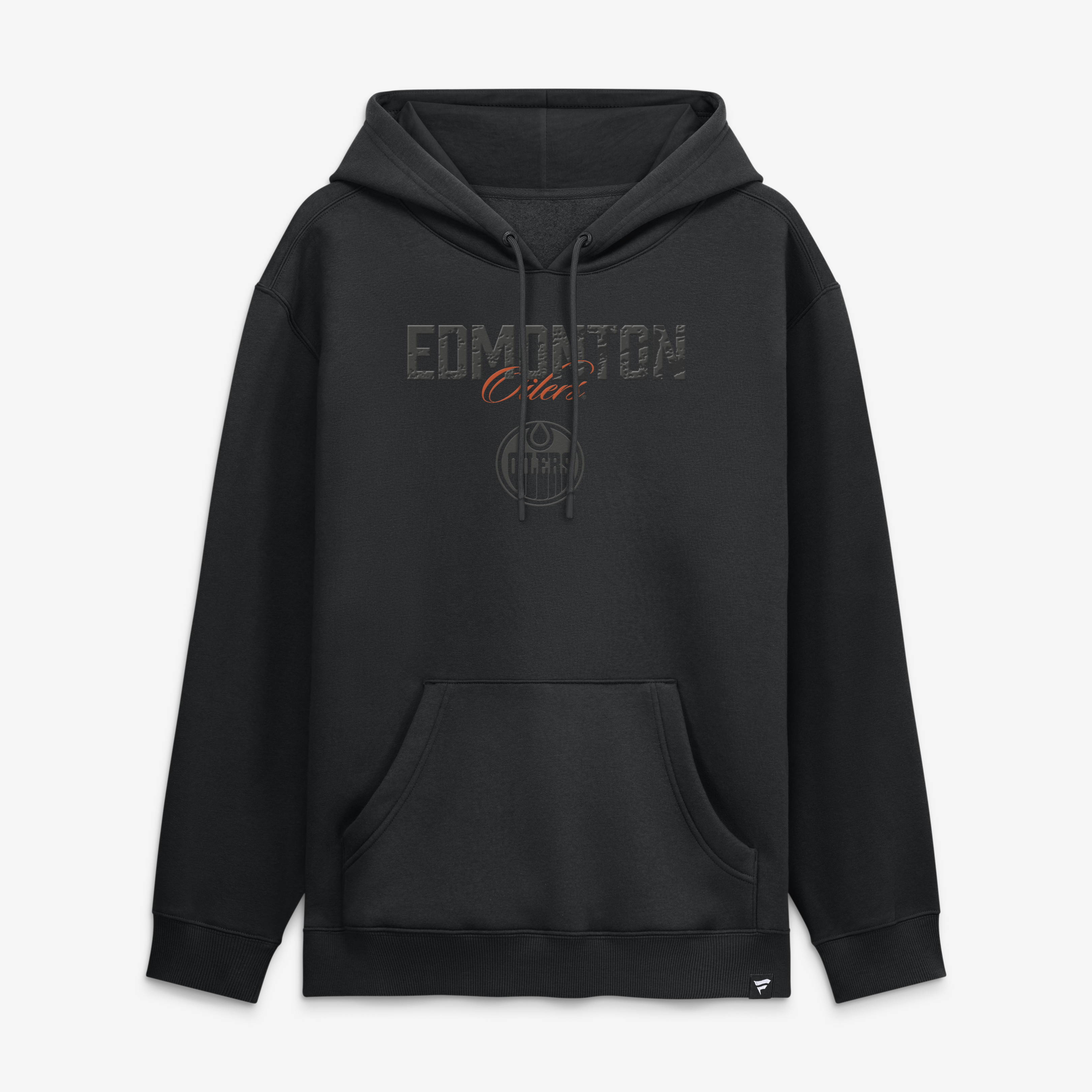 Men's Fanatics Edmonton Oilers Black Out Hoodie