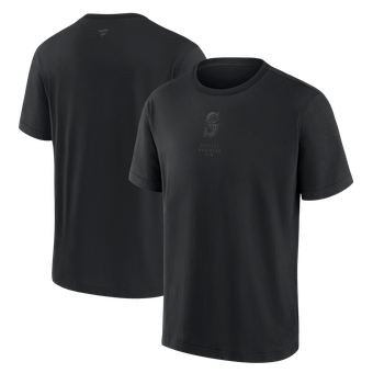Men's Fanatics Seattle Mariners Black Out Heavyweight T-Shirt
