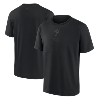 Men's Fanatics Philadelphia Phillies Black Out Heavyweight T-Shirt
