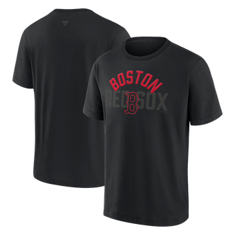 Men's Fanatics  Boston Red Sox Black Out Heavyweight T-Shirt