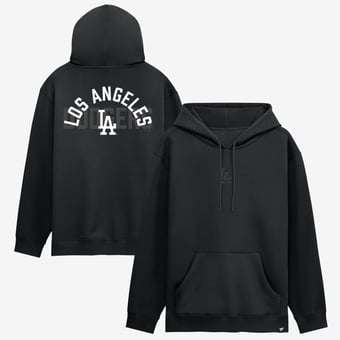Men's Fanatics  Los Angeles Dodgers Black Out Fleece Hoodie